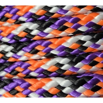 PPM touw 8 mm paars/oranje/zwart/wit